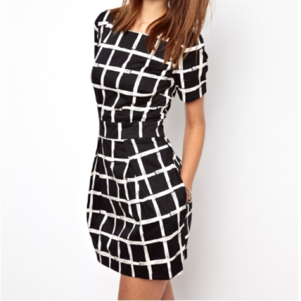 French Connection Paint Check Richie Dress